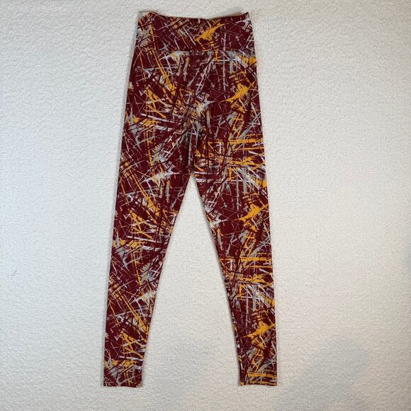 Zubaz NFL Women's maroon and yellow Washington Commanders leggings med - Picture 8 of 8
